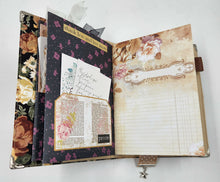 Load image into Gallery viewer, Fabric Brown Flowers Journal

