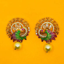 Load image into Gallery viewer, Peacock Halos Earrings
