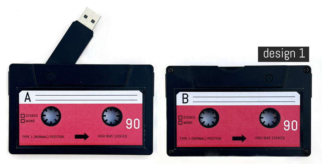 Cassette Mix Tape USB Flash Drive - 1GB
