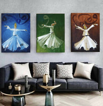 Load image into Gallery viewer, 3 Whirling Dervish Paintings
