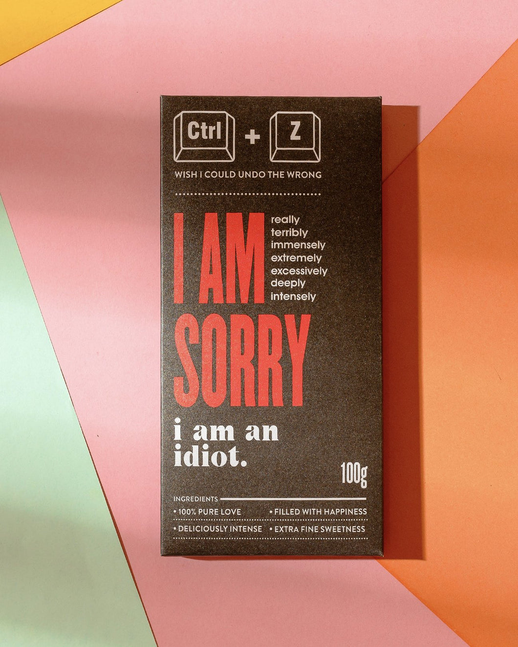 I AM SORRY - CHOCOLATE COVER