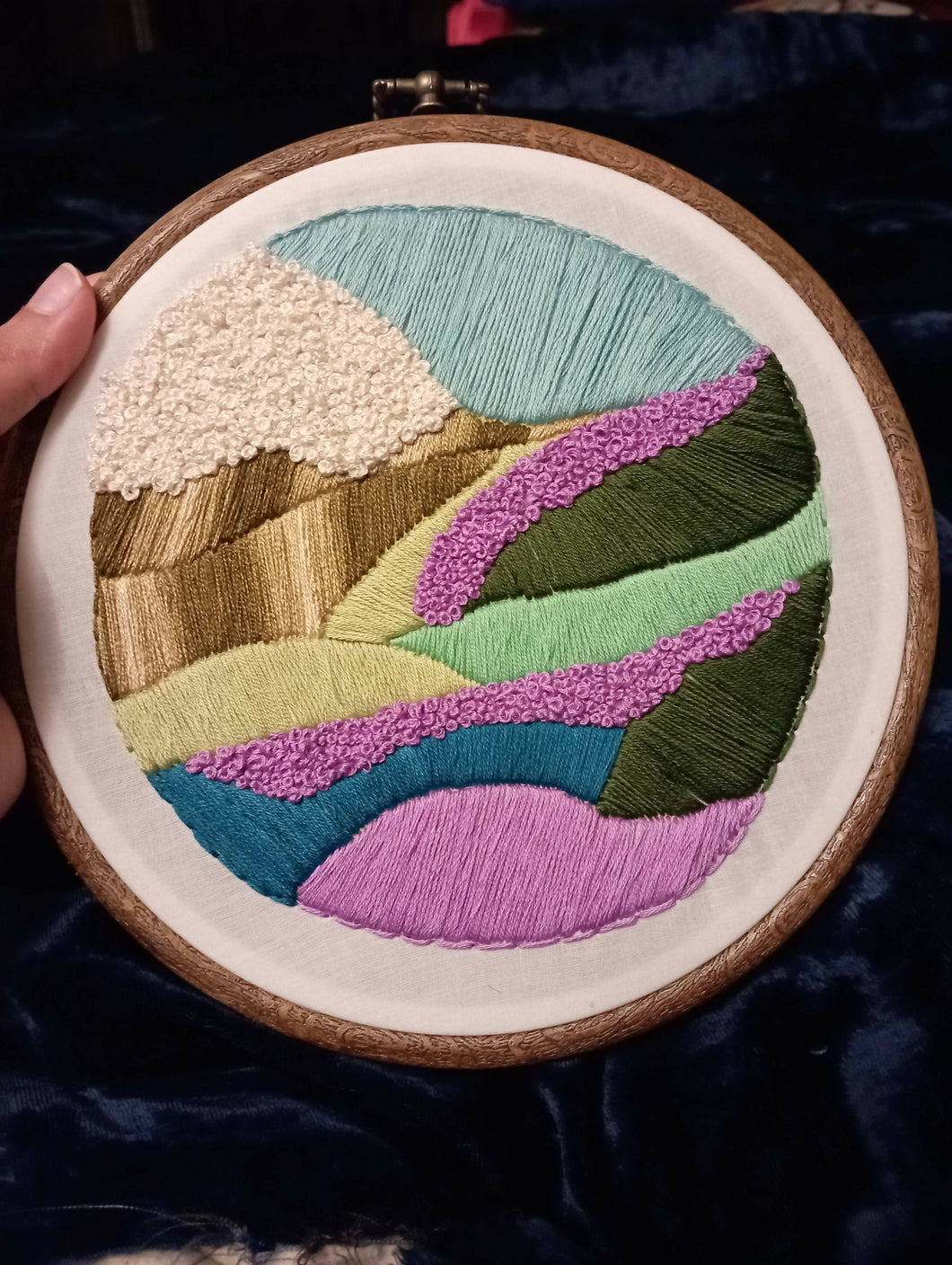 Scenic Embroidered Wall Hanging